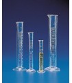 CYLINDER MEASURING T/F TPX, 25ml, Grad 5ml, Sub. 0.5ml, 18.5mm D, 195mm H, Tol +/- 0.5ml